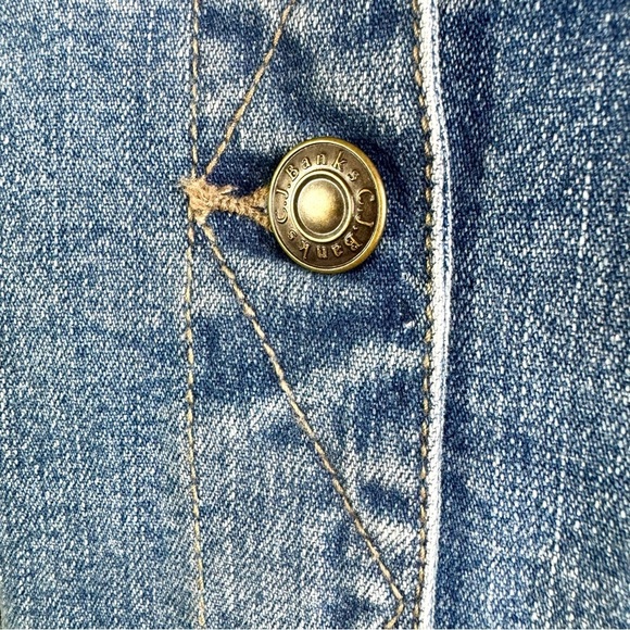 C.J BANKS JEANS JACKET STRETCH JEANS COAT Y2K PLUS SIZE WOMEN SIZE 3X - Picture 13 of 17